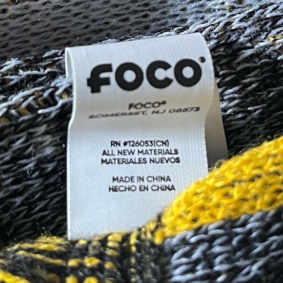 Steelers Black and Yellow Knit Scarf - Picture 6 of 7